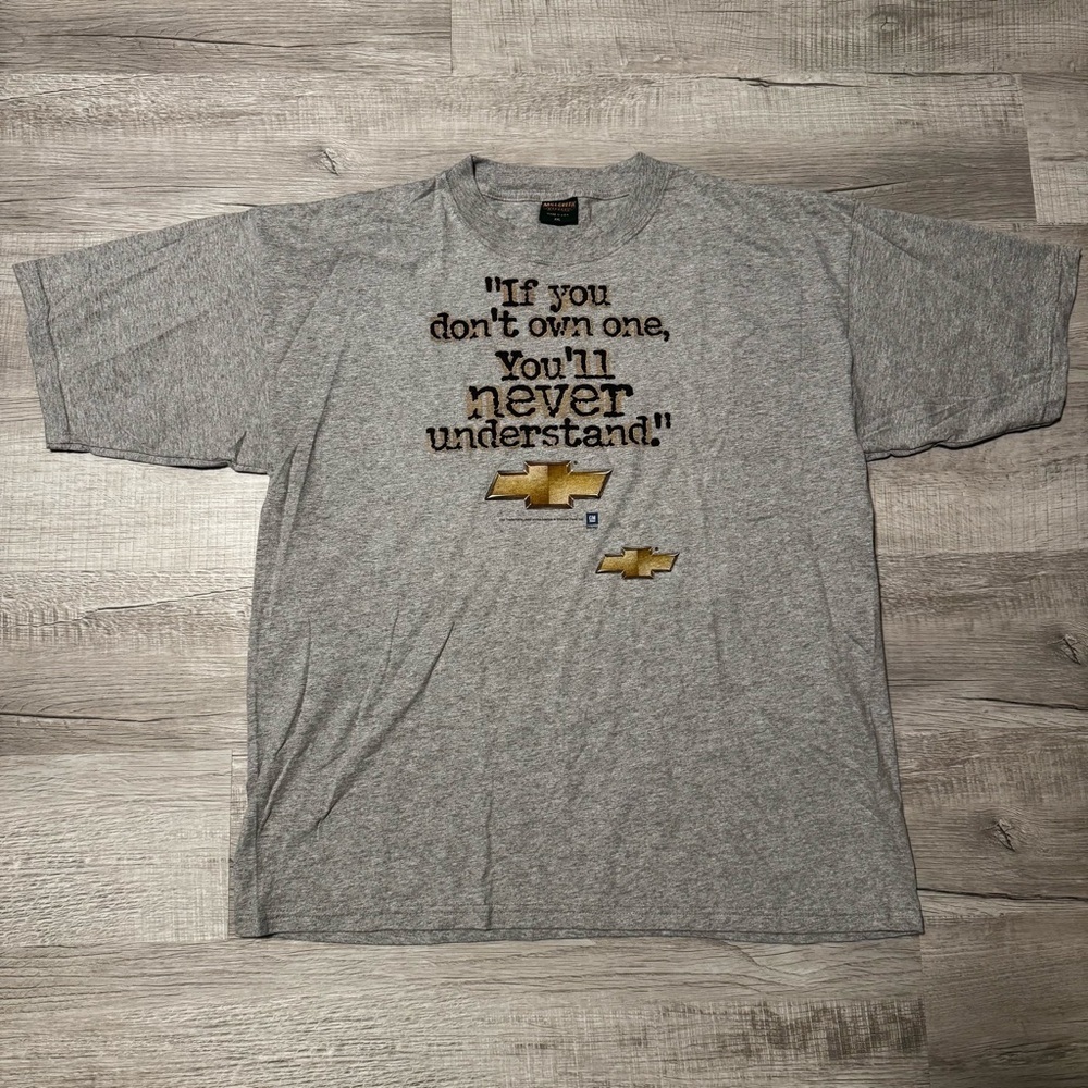 Vtg USA Made Chevy Trucks T Shirt “If You Don’t Own One” Mens XXL 2XL Gray Rare